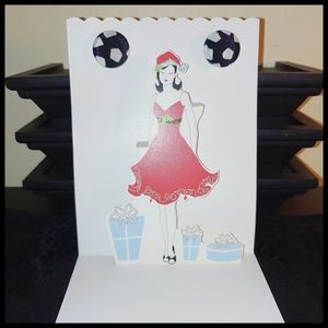 Black and Cream Vintage Round Fabric covered Post Earrings